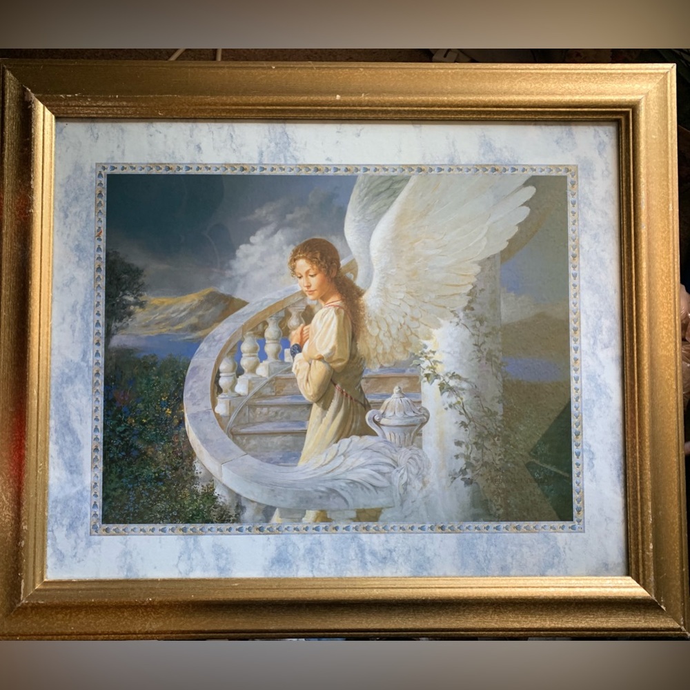 Stairway to heaven angel print